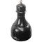 Lámpara colgante industrial vintage de fábrica esmaltada en negro, Imagen 2