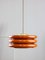 Mid-Century Italian Brass and Glass Pendant Lamp 1