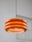 Mid-Century Italian Brass and Glass Pendant Lamp 12