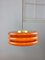 Mid-Century Italian Brass and Glass Pendant Lamp 9