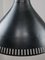 Lámpara colgante italiana vintage de metal negro, Imagen 6