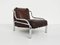 Leather Armchair Mod. String by Gae Aulenti for Poltronova, Italy, 1962 1