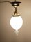 Jugendstil Deckenlampe aus Messing, Österreich, 1910er 12