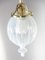 Jugendstil Deckenlampe aus Messing, Österreich, 1910er 3