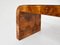 Mesa de escritorio Bridge de madera nudosa de nogal de Gio Ponti, Italia, 1932, Imagen 11