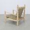 Niedriger Rope Chair aus Teak von Adrien Audoux & Frida Minet, 1970er 5