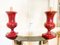 Bordeaux Lacquered Ceramic Table Lamps, 1970s, Set of 2 10