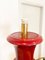 Bordeaux Lacquered Ceramic Table Lamps, 1970s, Set of 2, Image 13