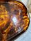 Oval Acrylic Serving Tray in Faux Tortoiseshell -Brass from Guzzini, Italy, 1970s 11