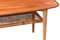 Danish Coffee Table in Teak with Scalloped Edges and Magazine Shelf, 1960s 7
