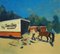 Geert Meyer, Horserace, 1979, óleo sobre tabla, enmarcado, Imagen 4