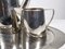 Bauhaus Coffee Tea Service in Metal, 1920s, Set of 4 2