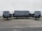 Mid-Century Leather Sofas and Armchairs from Krasemann, 1960s, Set of 3, Image 1