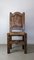 Large Rustic Straw Chair in Walnut, 1970s 2