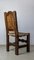 Large Rustic Straw Chair in Walnut, 1970s 6
