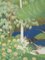 Japanischer Taisho Raumteiler mit Bambusbrunnen, Vögeln & Blumen, 1890er 7