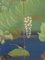 Paravento Taisho a due pannelli con fontana in bambù, uccelli e fiori, Giappone, fine XIX secolo, Immagine 3