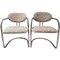 Chaises Vintage en Acier Tubulaire, Italie, Set de 2 1