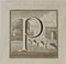 Luigi Vanvitelli, Letter of the Alphabet P, Etching, 18th Century 1