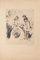 Georges Villa, ofrenda, grabado en papel, años 40, Imagen 1