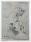 Marcel Mangin 1, Mädchen im Wald, Bleistiftzeichnung auf Papier, 20. Jahrhundert 1