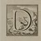 Luigi Vanvitelli, Letra del alfabeto Q, Grabado, siglo XVIII, Imagen 1