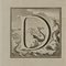 Luigi Vanvitelli, Letter of the Alphabet Q, Etching, 18th Century 1