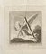Sconosciuto, Lettera maiuscola per antichità di Ercolano esposta, fine XVIII secolo, Acquaforte, Immagine 1