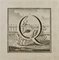 Luigi Vanvitelli, Letter of the Alphabet Q, Etching, 18th Century 1