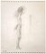 Leo Guida, Nudo in piedi, Disegno a matita, anni '70, Immagine 1