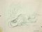 Leo Guida, Caballero derrotado, Dibujo a lápiz, 1972, Imagen 1