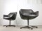 Mid-Century Chocolate Brown Leather Swivel Chair, Image 23