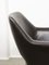 Mid-Century Chocolate Brown Leather Swivel Chair 6