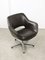 Mid-Century Chocolate Brown Leather Swivel Chair 13