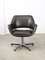 Mid-Century Chocolate Brown Leather Swivel Chair 8