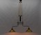 Mid-Century Brass and Metal Billiard Ceiling Lamp, 1960s 5