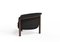 Modern Agnes Armchair in Walnut and Black Wool Fabric by Javier Gomez, Image 7