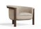 Modern Agnes Armchair in Walnut and Cream Wool Fabric by Javier Gomez, Image 6