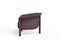 Modern Agnes Armchair in Walnut and Purple Wool Fabric by Javier Gomez 7
