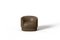 Modern Gentle Armchair in Brown Leather and Metal by Javier Gomez 2