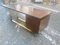 Italian Brass and Wood Desk, 1970s 2