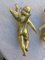 Antique Golden Ceramic Putti, 1800s, Set of 2 7