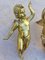 Antique Golden Ceramic Putti, 1800s, Set of 2 5