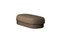 Moderner Gentle Big Pouf aus braunem Stoff & bronzefarbenem Metall von Javier Gomez 1