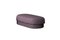 Modern Gentle Big Pouf in Purple Fabric and Bronze Metal by Javier Gomez 1