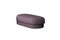 Modern Gentle Big Pouf in Purple Fabric and Bronze Metal by Javier Gomez, Image 1