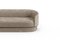 Modernes Gentle Sofa aus cremefarbenem Samt und bronzefarbenem Metall von Javier Gomez 4