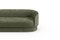 Sofá Gentle moderno de terciopelo verde y metal bronce de Javier Gomez, Imagen 4
