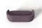 Modern Gentle Sofa in Purple Velvet and Bronze Metal by Javier Gomez 3