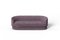 Modern Gentle Sofa in Purple Velvet and Bronze Metal by Javier Gomez 2